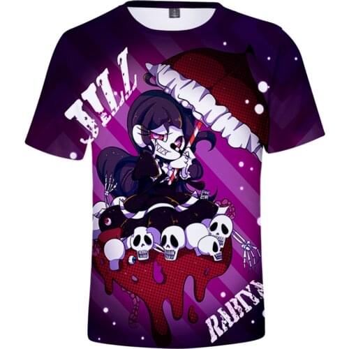 Horror Creepypasta T-Shirt Cool Harajuku Casual 3D Graphic Print Funny Men Women Streetwear Summer O-Neck Hip Hop T Shirt