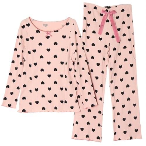 Spring and autumn new maternity dress Korean knit pure cotton peach heart long sleeve confinement dress