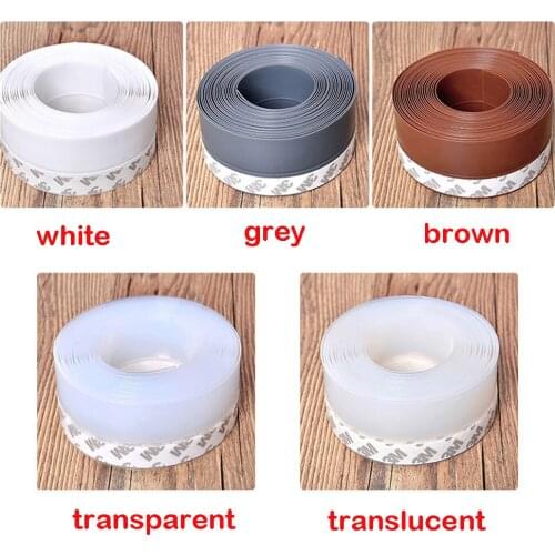 High-adhesive Transparent Sealing Strips Windproof Silicone Sealing Band Door Bottom Sealing Bar Rubber Tape 25mm/45mm