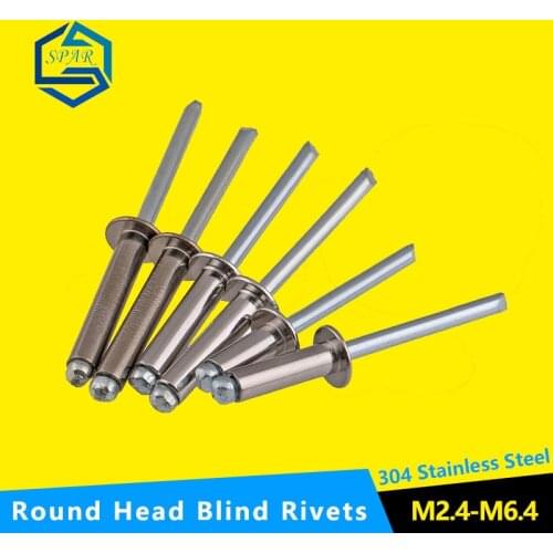 Blind Rivets Round Break Mandrel Blind Rivets Round Head Blind Rivets 304 Stainless Steel GB/T12618