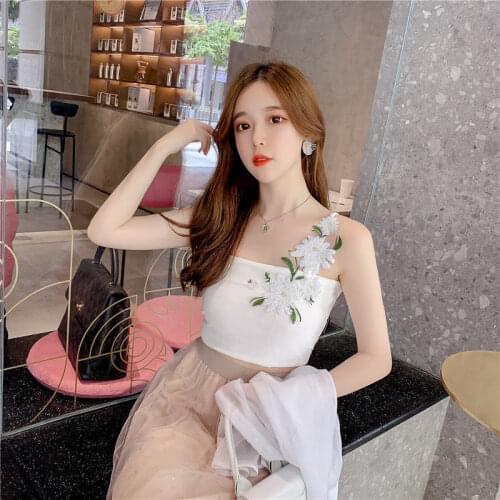 Women Tanks Tops 2021 Summer Sequins Sweater Vest Womens Sling Camis Crop Top For Women