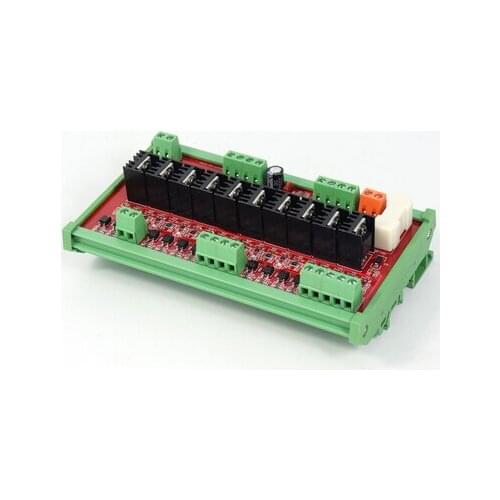 10 way PLC DC output amplifier board power protection isolation expansion board non-contact relay 10AG-DC