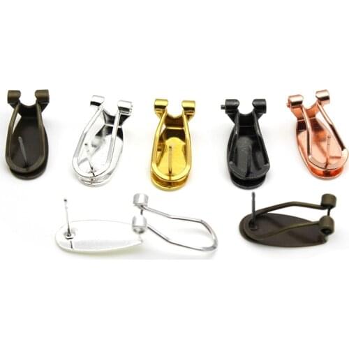 10pcs 9x20mm Brass Stud Earring Ear Clip-on Earring Accessories Making supplies Earring Findings Components DIY Jewelry