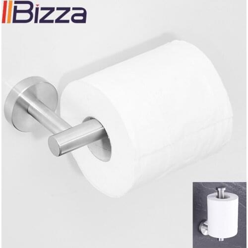 304 Stainless Steel Toilet Paper Holder Stand Kitchen Hanger Tissue Roll Towel Rack Storage Wall Mount Bathroom Accessories Set