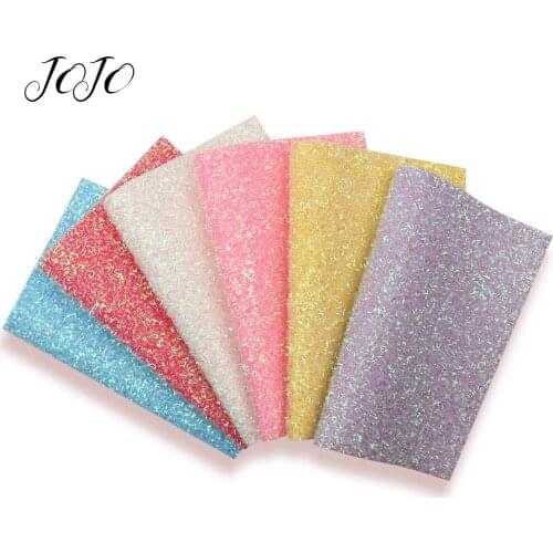 JOJO BOWS 22*30cm 1pc Bright Silk Synthetic Leather Fabric Sheet DIY Hair Bows Handmade Craft Supplies Home Decoration Materials