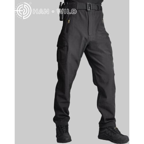 Military Army Mens Tactical Pants camouflage Waterproof Pants Men Winter Thick Warm Fleece Shark Skin Trousers Male Windbreaker