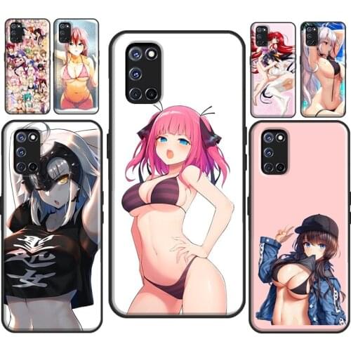 Anime Summer Bikini Girls For OPPO A52 A72 A92 A1K A5 A9 A53 A31 2020 F5 F7 Reno 4 Pro 2 Z Find X3 Pro Case Cover