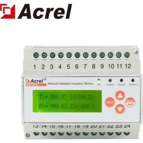 DC24V power output Acrel AIM-M100 medical intelligent insulation monitioring instrument
