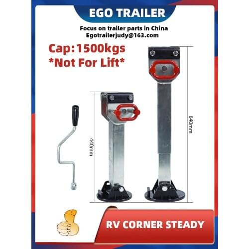 EGOTRAILER jack 430~640mm stabilser Legs Drop Down Caravan parking legs Motorhome Camping RV Trailer prop stands price for 2pcs