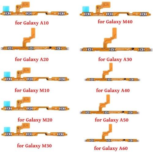 Power Flex For Samsung Galaxy A10/A20/M10/M20/M30/A30/M40/A40/A50/A60/Volume Button Switch Key Power Flex Cable With Metal Parts