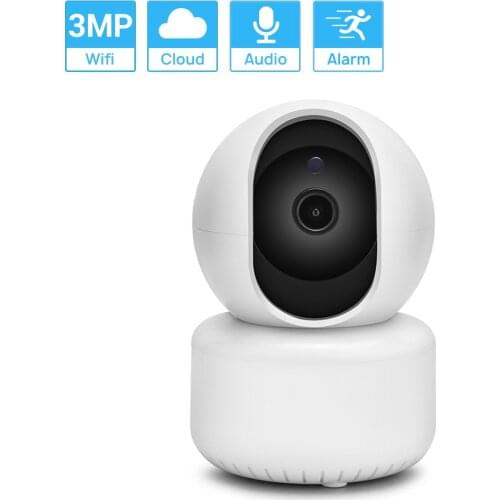 HAMROL 3MP Auto Tracking Wifi Camera AI Wireless Indoor IP Camera Baby Monitor Two Way Audio IR Night Vision ICSEE Cloud