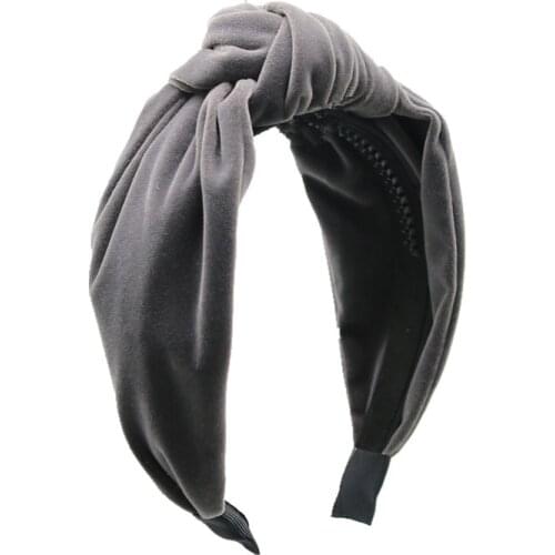 Hot selling thick velvet bow knot bow girls headband winter hairbands ladys headwear hair accessories