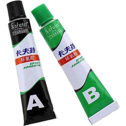 Kafute Transparent Fast Drying Epoxy Resin AB Glue All Purpose Adhesive Super Glue For Glass Metal Ceramic Hardware