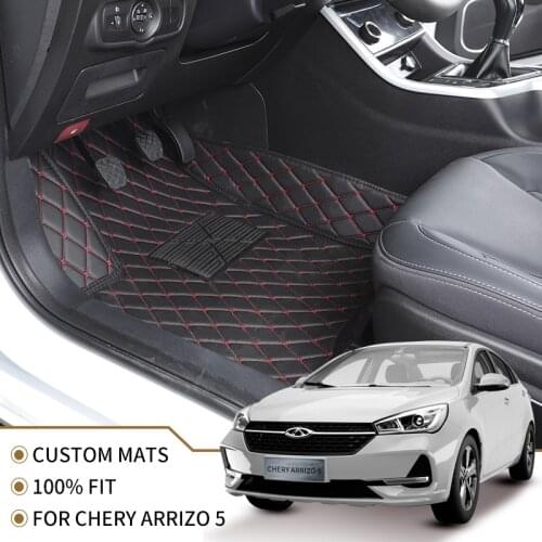 Flash mat leather car floor mats for Chery Arrizo 5 2016 2017 2018 2019 2020 Custom foot Pads automobile carpet cover