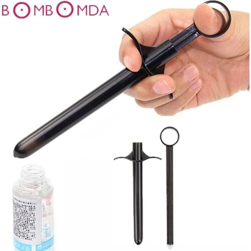 Anal Sex lubricate Launcher Oil Injector Syringe Vagina Clean Enema Tube Butt Plug Medical Themed Erotic Sex Toys for Men Woman