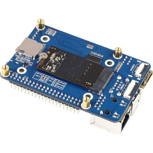For Raspberry Pi CM4 Mini Base Expansion Board Computing Module Core Board Onboard 40PIN GPIO Interface Gigabit Ethernet