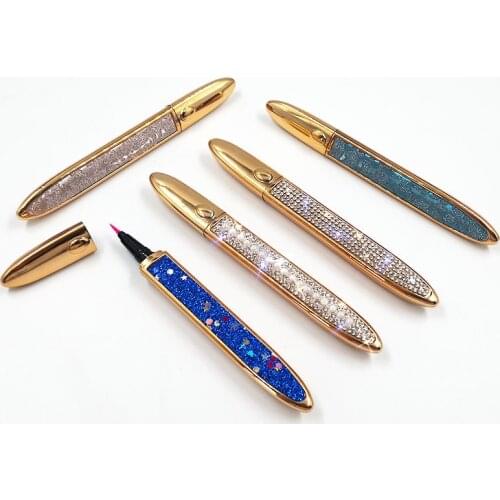 NEW 2 IN 1 Self Adhesive Liquid Eyeliner For False Eyelashes Glue Long-Lasting/10pcs