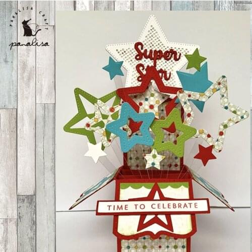 Panalisacraft cute Star shape die cut Metal Cutting Dies for DIY Scrapbooking/Card Making/Kids Fun Decoration Supplies