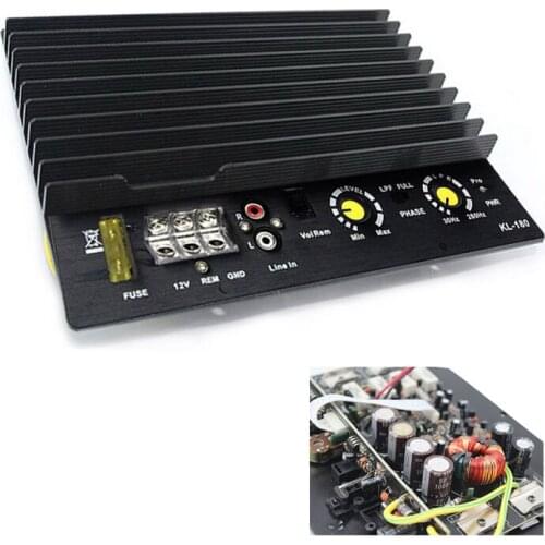 Car Amplifier Board Suport Bass Function Car Amplifier Board Auto Audio HiFi High Power Subwoofer Heavy Bass 12V 200W
