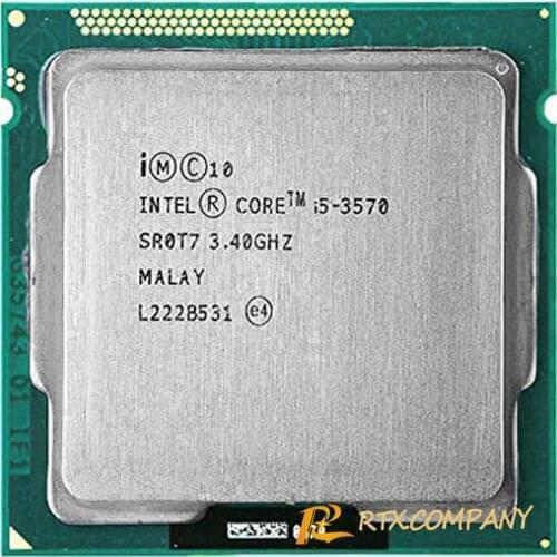 Intel i5-3570 LGA-1155 3.4Ghz 6MB QUAD-Core PC Computer Desktop CPU Processor I5 3570 HD 2500 Supported Memory DDR3-1333/1600mhz