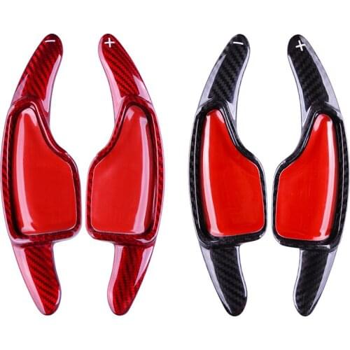 2Pcs Carbon Fiber Shifter Paddle Shift for Chevrolet Camaro 2016 2017 2018 2019 Steering Wheel Extension Car Accessories