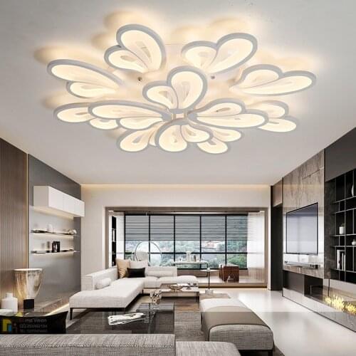 Modern living room bedroom dining room LED ceiling lamp smart remote control hotel villa apartment lighting lamp
