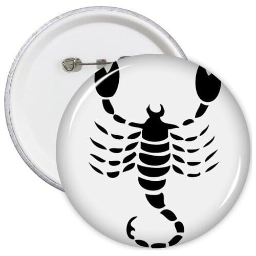 Constellation Zodiac Gemini Aries Aquarius Libra Taurus Sagittarius Leo Cancer Virgo Capricorn Round Pin Badge Button 5pcs