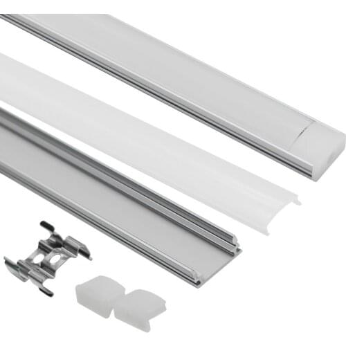 10/12/15/18/20/50pcs DHL 1m LED strip aluminum profile for 5050 5630 LED disco strip LED bar light aluminum channel with cover