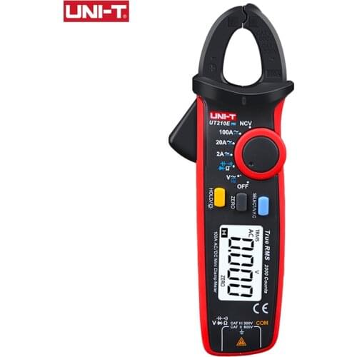 2021 UNI T UT210E Pro Digital AC DC Current Clamp Meter True RMS Pliers Ammeter Multimeter Resistance Frequency Tester