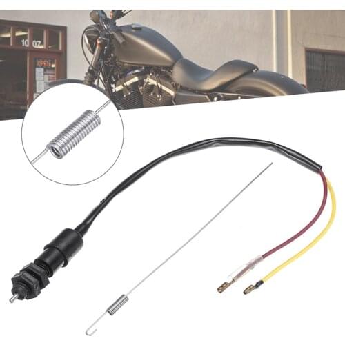 Treyues 1 Piece Universal Motorcycle Rear Brake Light Switch 150mm Black Plastic Spring For Honda For Kawasaki For Suzuki