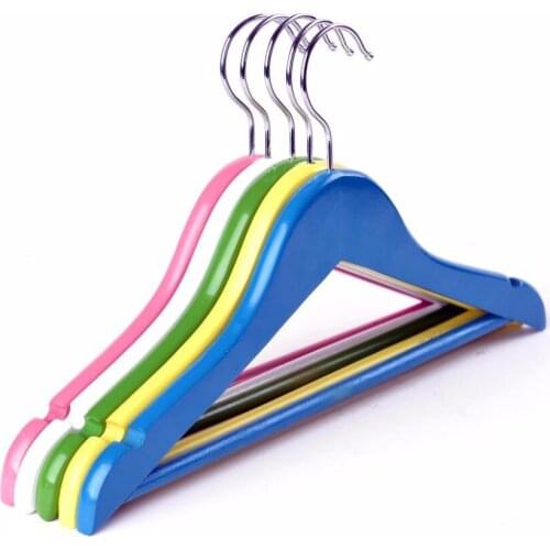 10pcs/lot/29.5cm/ Childrens real wood clothes rack baby household clothes rack