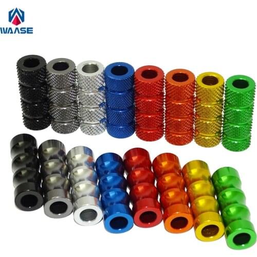 Waase Universal Gear Shift Brake Lever Toe Pegs Toepegs Pedals M6 6mm For Yamaha Suzuki Kawasaki Honda Racing Rearset Rear Set
