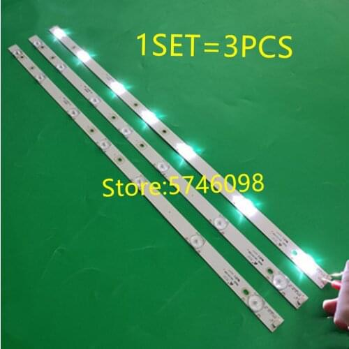 1SET=3pieces LED Backlight Bar Original TCL 32inch L32F3320-3D TOT-32B2500B-3X7 4C-LB320T-YH7