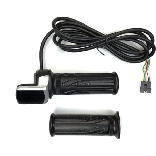 1 Pair Waterproof LCD Display Electric Bicycle 48V Twist Throttle Motorcycle Electric Scooter E Bike Handlebar Grip