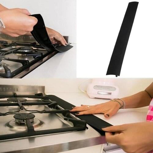 1Pc Silicone Stove Counter Gap Cover Flexible Grease Proof Sealing Strip Tape Simply Set it Between the Tables or Cupboards