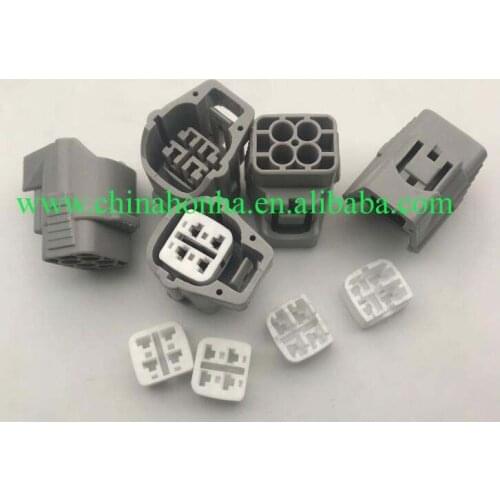 Free shipping 10/20/50/100 pcs 4 way male and female waterproof electrical connector 4 pin PBT plug housing DJ7045Y-2.2-11/21