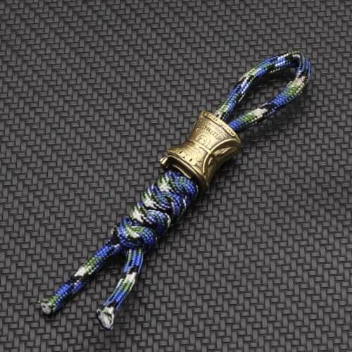 100 Dollar Outdoors DIY Tools EDC Brass Knife Beads Lanyard Pendants Key Rings Accessories