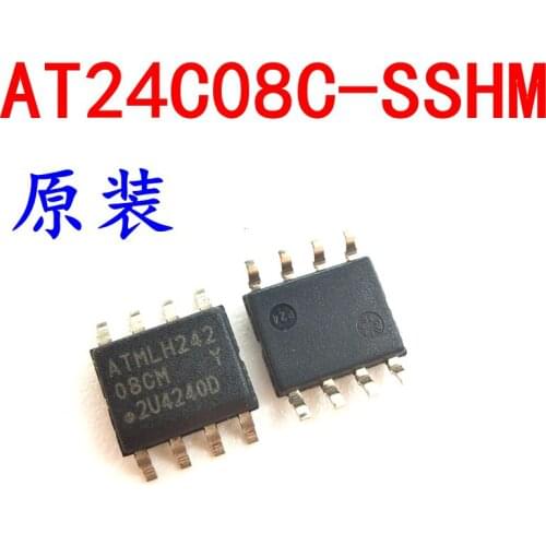 100% New&original AT24C08 AT24C08C-SSHM-T In Stock (10pcs/lot)