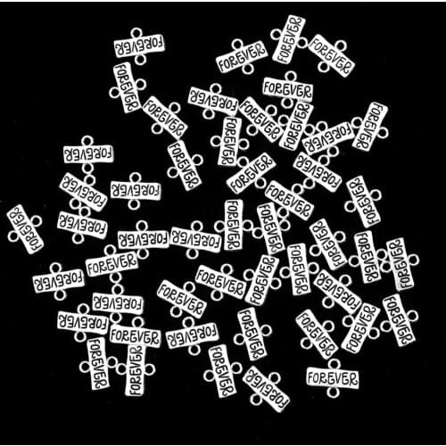 50 Pieces Bulk Spacer Beads Connectors DIY Bracelet Jewelry Findings 17x13mm for Earring Bracelet