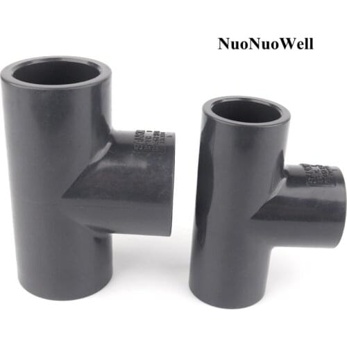 ANSI 1pc I.D 21.34-33.4mm(1/2"-1") Hi-Quality UPVC Tee Connectors Aquarium Tank Garden Irrigation Drinking Water PVC Pipe Joints