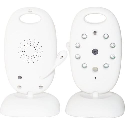 2.0 Inch 2.4Ghz Wireless Intercom Camera 7 Language Temperature Time and Music Display Wireless Baby Monitor