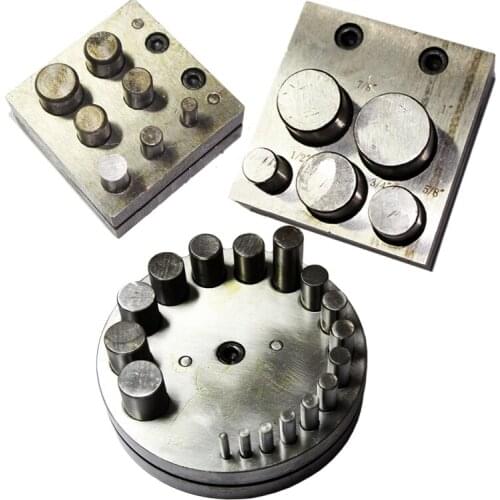 Disc Cutter Circle 5/17 hole Jewelry Punches Holes high-density steel Round Set jewelry diy making Metal Cutting Forming Pendant