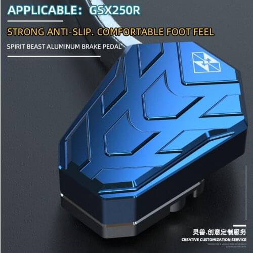 Spirit beast motorcycle GSX250R brake pedal modification accessories motorbike rear brake anti-skid widening pedal Security