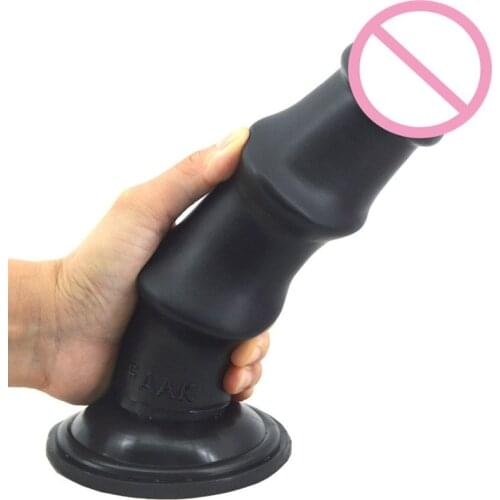 FAAK 22.5*5.8cm Big Waves Solid Dildo With Suction Cup Long Penis Thick Anal Plug Adult Game Massage Erotic Unisex Sex Toys Shop