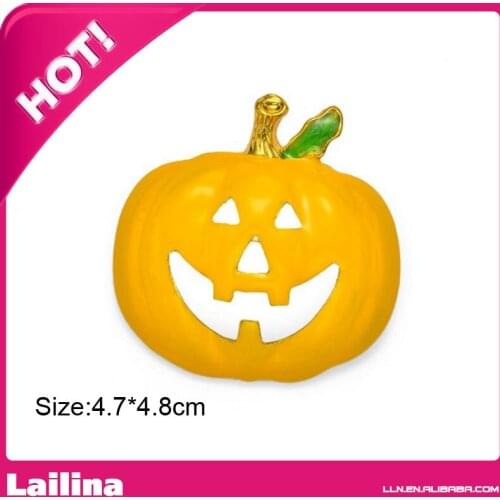 Halloween Pumpkin Brooch Pins Jewelry Expressions Grinning Smiling Laughing Sad