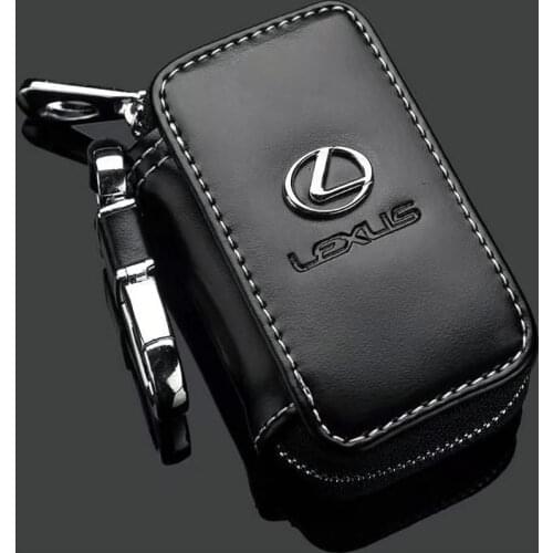 Leather Key Wallet Car Key Bag Multi Function Key Case For KIA Fiat VW Nissan Toyota Lexus Skoda Mazda Audi BMW Jeep Accessories