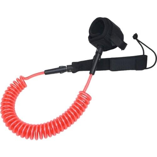 Red coiled rope leg leash foot accessory for sup surf board surfboard stand up paddle board rope surfing accessory wear A04002