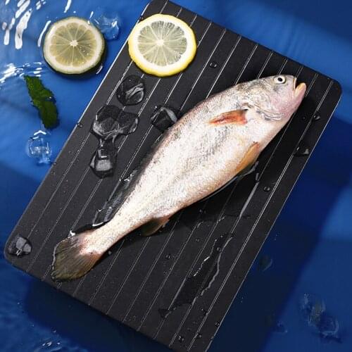 Kitchen Fast Defrosting Tray Thaw Frozen Fish Food Meat Fruit Quick Defrosting Plate Board Defrost Kitchen Gadget Tool Drop Ship