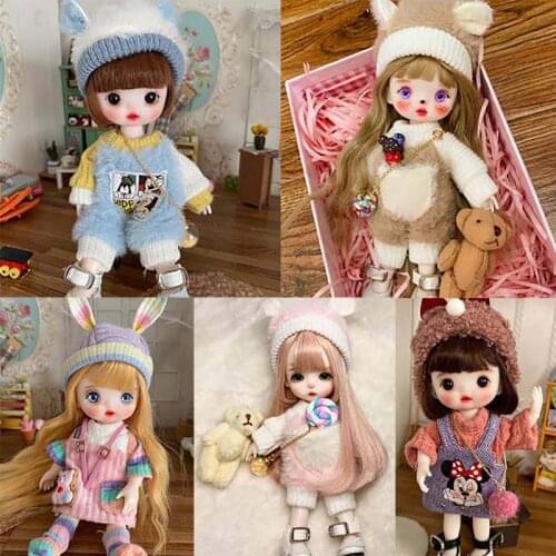 16cm BJD Doll With Clothes Suit 3D Eyes Full Set Cute Face Princess Toys DIY Handmade Beauty Toy Girls Best Gifts Toys For Girls