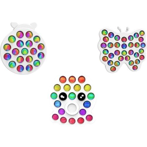 New Anti-stress Simple Dimple Push Bubble Fidget Sensory Toy Kids Adult Autism Special Needs Stress Reliever Educational Dimple